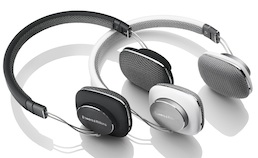 B&W P3 headphones in black & white