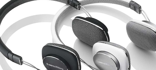 B&W P3 headphones in black & white