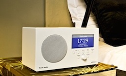 Tivoli Albergo Clock radio with Bluetooth in white